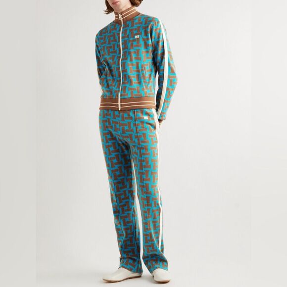 Wales Bonner Symphony Jacquard-Knit Organic Cotton Track Jacket, New, Size 4